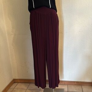 Women's Burgundy Pants